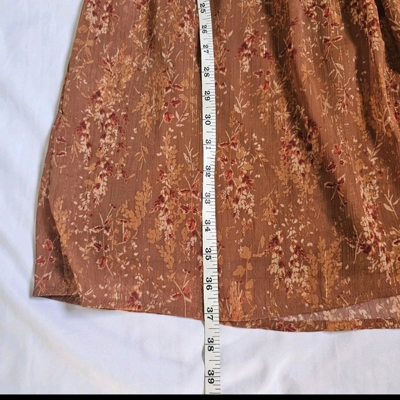 ANDREE BY UNIT Brown Long Sleeve Sundress Wedding Guest - Picture 12 of 15